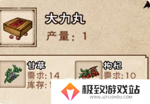 烟雨江湖丹药配方是什么 烟雨江湖丹药配方大全