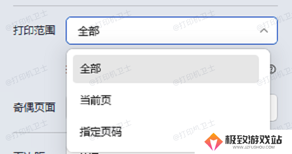 检查打印设置