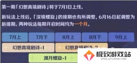 原神新深渊什么时候开 原神新深渊开放时间一览