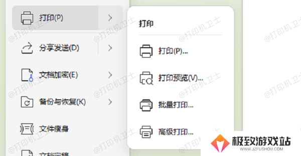 预览打印文件