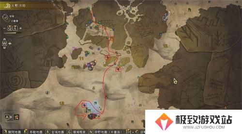 怪物猎人荒野天堑沙原快速采集路线